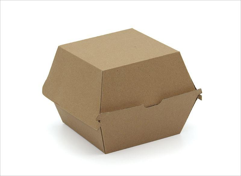 Paper box for hamburger