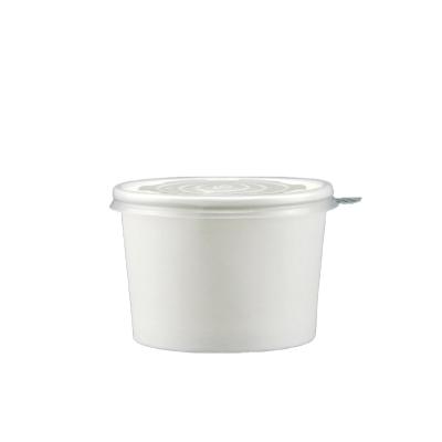 Round Craft Paper Salads Bowl With Lid
