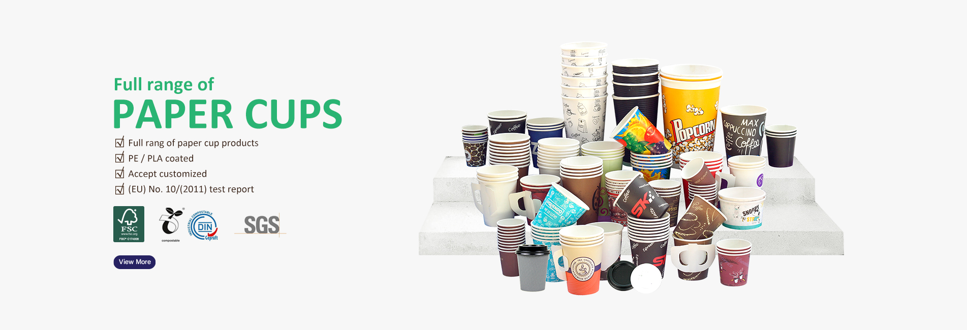 Custom Eco Friendly Paper Cup
